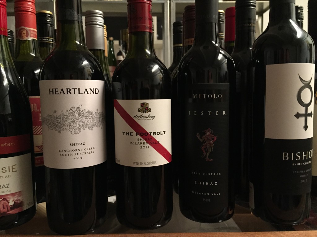 australsk shiraz smagning